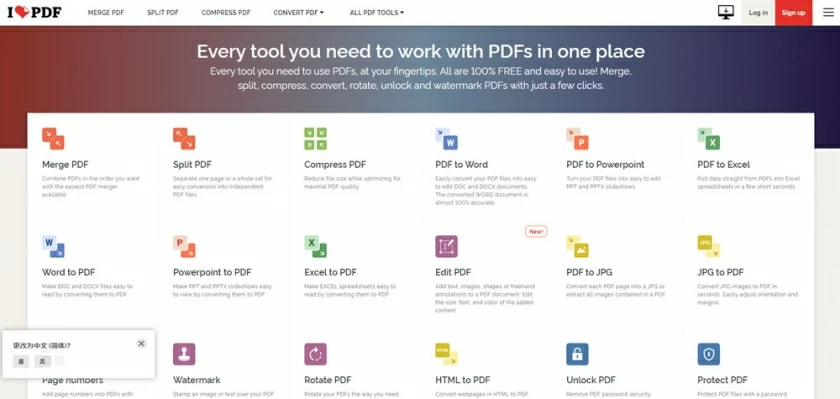  convert pdf to word on windows 10-ilovePDF