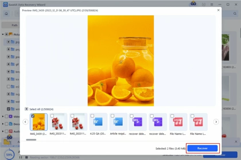 如何从已清空的回收站中恢复删除的文件3