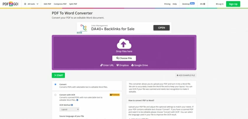 Free pdf to word on mac 7