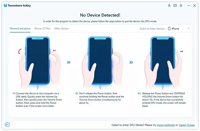如何使用iPhone屏幕解锁(4uKey)4