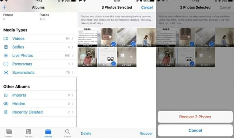 在iPhone 16上恢复已删除照片的5种方法