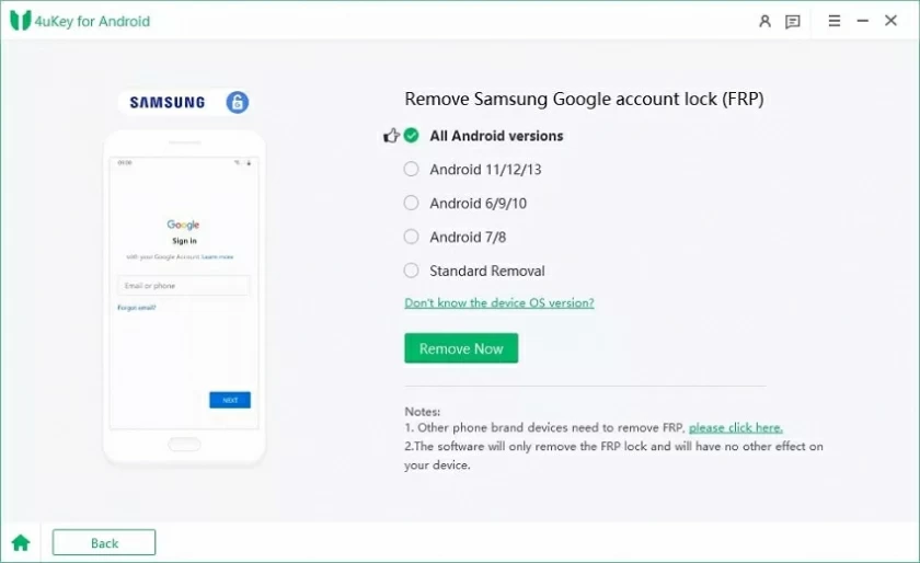 Top 6 Methods on How to Bypass Samsung Account2